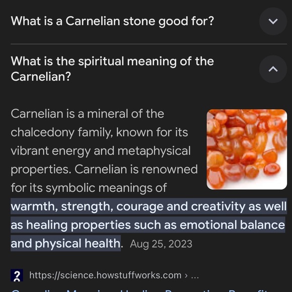 Red Carnelian Gemstone Sterling Silver Necklace - Picture 3 of 3